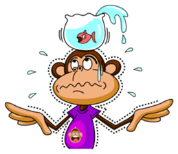 Lovely Monkey Paul sticker #1100494