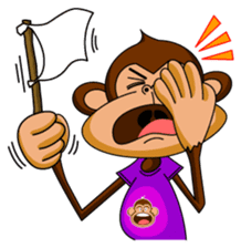 Lovely Monkey Paul sticker #1100495