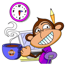 Lovely Monkey Paul sticker #1100498