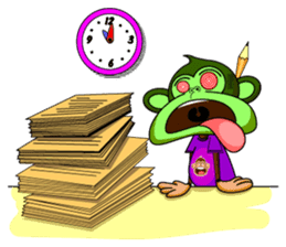 Lovely Monkey Paul sticker #1100499