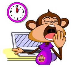 Lovely Monkey Paul sticker #1100500