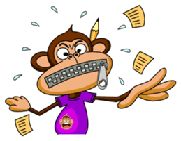 Lovely Monkey Paul sticker #1100502