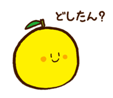 Hassaku orange & Lemon Sticker sticker #1100912