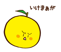 Hassaku orange & Lemon Sticker sticker #1100915