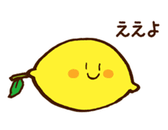 Hassaku orange & Lemon Sticker sticker #1100930