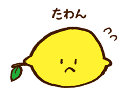 Hassaku orange & Lemon Sticker sticker #1100938