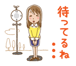 Dense contact for girls sticker #1101011