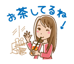Dense contact for girls sticker #1101012