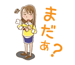 Dense contact for girls sticker #1101016