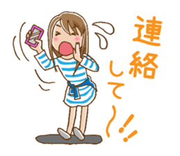 Dense contact for girls sticker #1101022