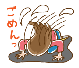 Dense contact for girls sticker #1101025