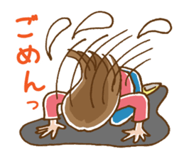 Dense contact for girls sticker #1101025
