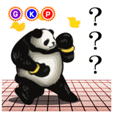 Fighting game Sticker (panda) sticker #1101062