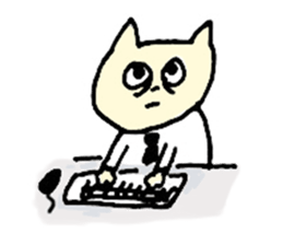 Living a cat sticker #1101791