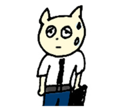 Living a cat sticker #1101792