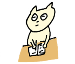 Living a cat sticker #1101795