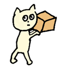 Living a cat sticker #1101797