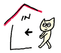 Living a cat sticker #1101798