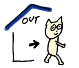 Living a cat sticker #1101799