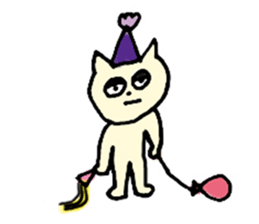 Living a cat sticker #1101810