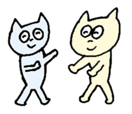 Living a cat sticker #1101814