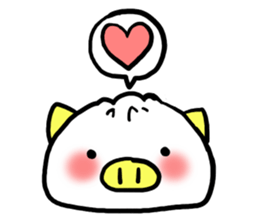 Cute steamed buns sticker #1102427