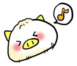 Cute steamed buns sticker #1102429