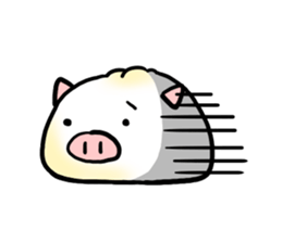 Cute steamed buns sticker #1102431