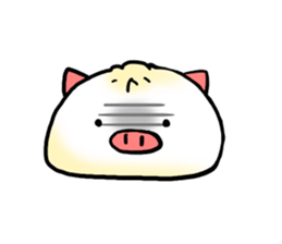 Cute steamed buns sticker #1102433