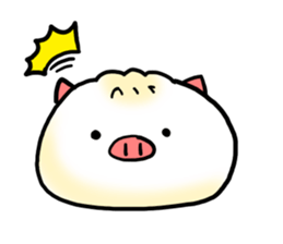 Cute steamed buns sticker #1102434