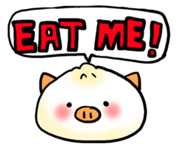 Cute steamed buns sticker #1102435