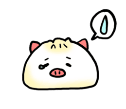 Cute steamed buns sticker #1102445