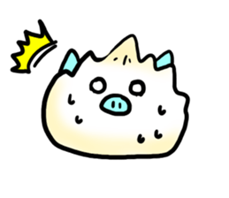 Cute steamed buns sticker #1102455