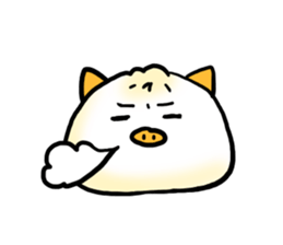 Cute steamed buns sticker #1102456