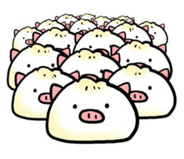 Cute steamed buns sticker #1102464