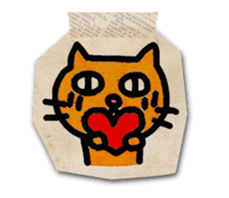Paper Cat Stickers sticker #1102730