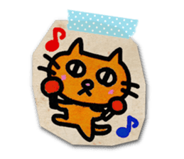 Paper Cat Stickers sticker #1102737