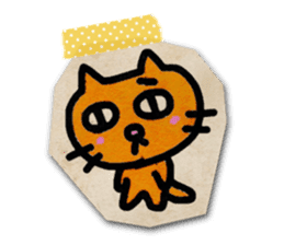 Paper Cat Stickers sticker #1102741
