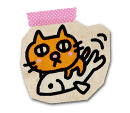 Paper Cat Stickers sticker #1102744