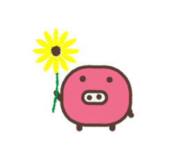 Beans pig 2 sticker #1102788