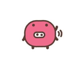 Beans pig 2 sticker #1102791