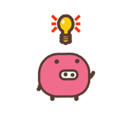 Beans pig 2 sticker #1102792