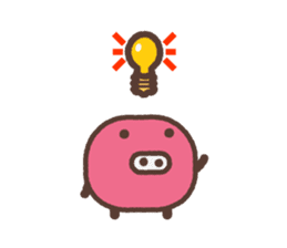 Beans pig 2 sticker #1102792