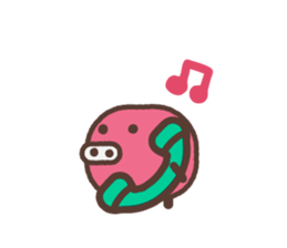 Beans pig 2 sticker #1102799