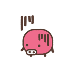 Beans pig 2 sticker #1102801