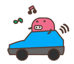 Beans pig 2 sticker #1102804