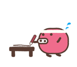 Beans pig 2 sticker #1102806