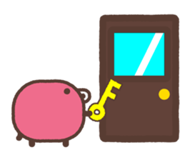 Beans pig 2 sticker #1102810