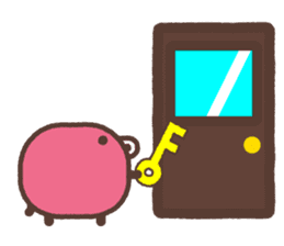 Beans pig 2 sticker #1102810