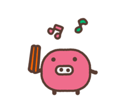 Beans pig 2 sticker #1102813